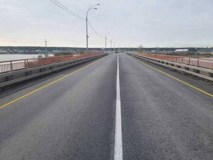 В Новосибирской области завершили ремонт моста через реку Орда