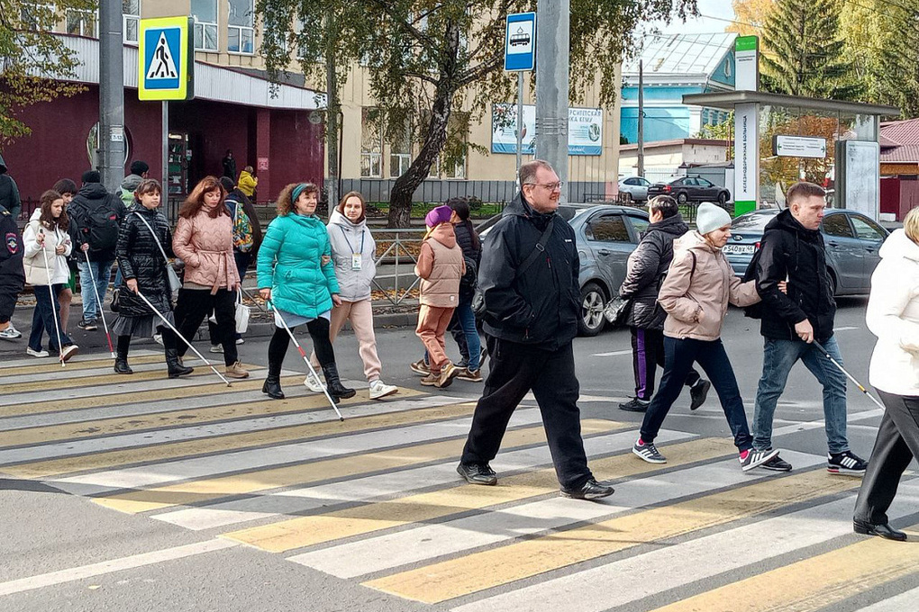 В Курске провели акции в честь Международного дня белой трости
