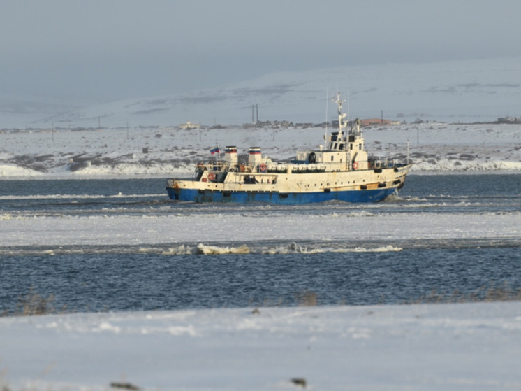 Интенсивная шуга началась на Анадырском лимане