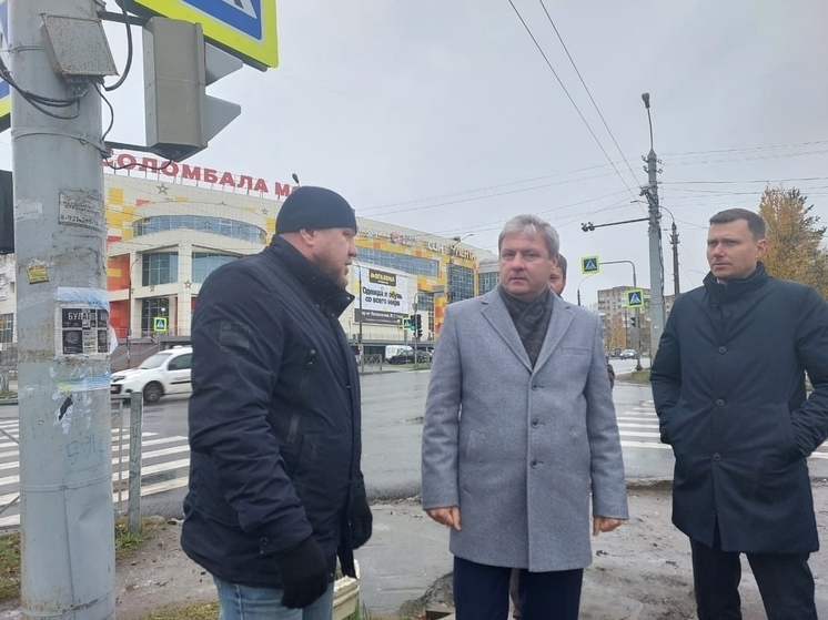 Глава Архангельска проверил результаты ремонта дорог в Соломбале
