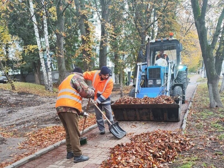 В Курске уборкой улиц занимаются 65 рабочих и 46 машин