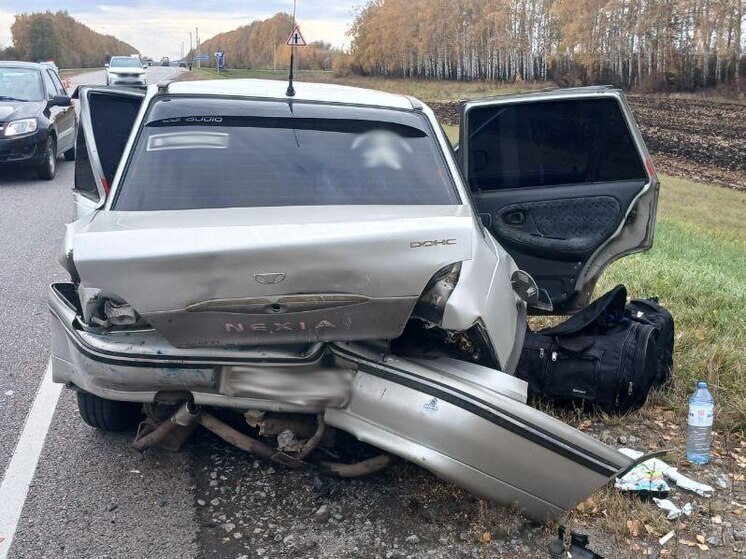 Водитель «Daewoo» не уступил дорогу: на трассе Р-22 пострадала семья с детьми