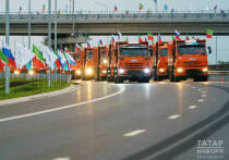 Владимир Путин дал старт движению по новой дороге в обход села Сокуры в Татарстане