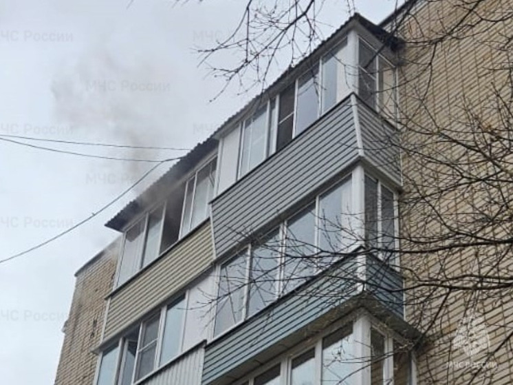 В Калуге тушили квартиру на Мичурина