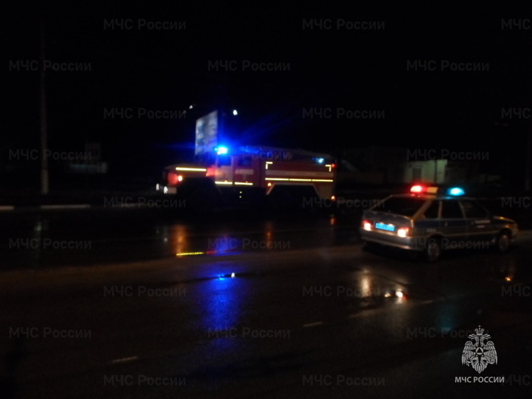Под Курском сгорел жилой дом в деревне Жеребцово