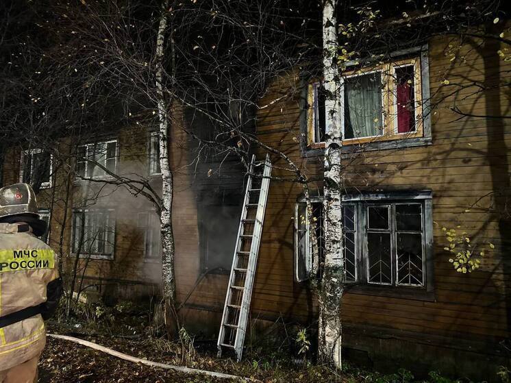 Страшный пожар охватил деревянный дом в Архангельске: погибли два человека