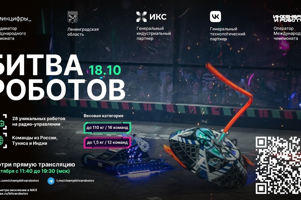 Campionato Internazionale di Battaglia dei Robot 2025: il Terzo Turno di Qualificazione si Svolgerà nella Regione di Leningrado