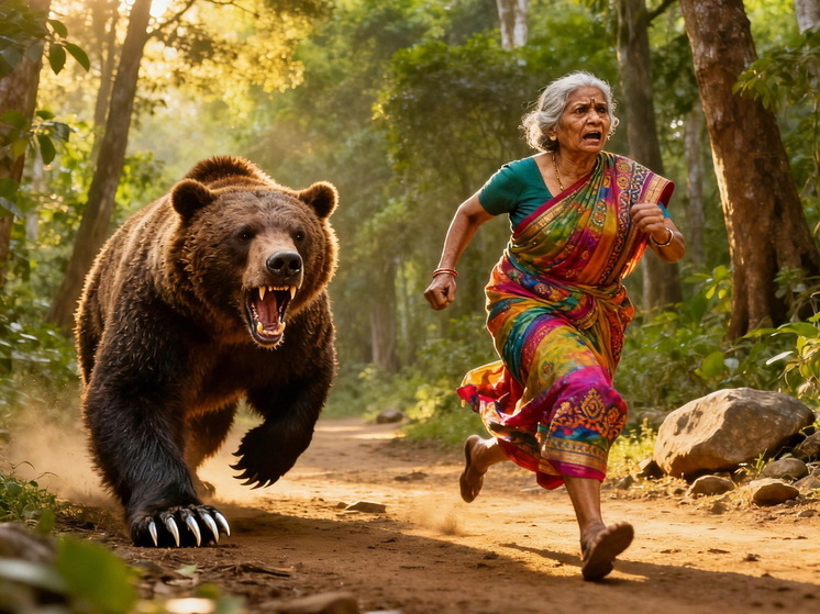 Ommcom News: в Индии медведь убил 70-летнюю женщину