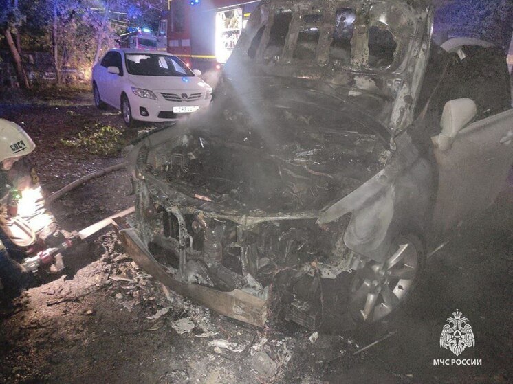 На улице Белинского в Туле ликвидировано возгорание автомобиля