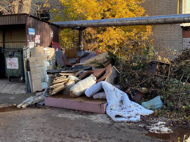 На мусорных площадках Йошкар-Олы нашли крупногабаритный мусор