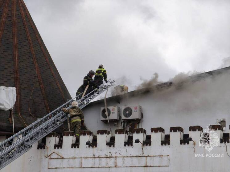 Крупный пожар на вспыхнул на предприятии в Подмосковье