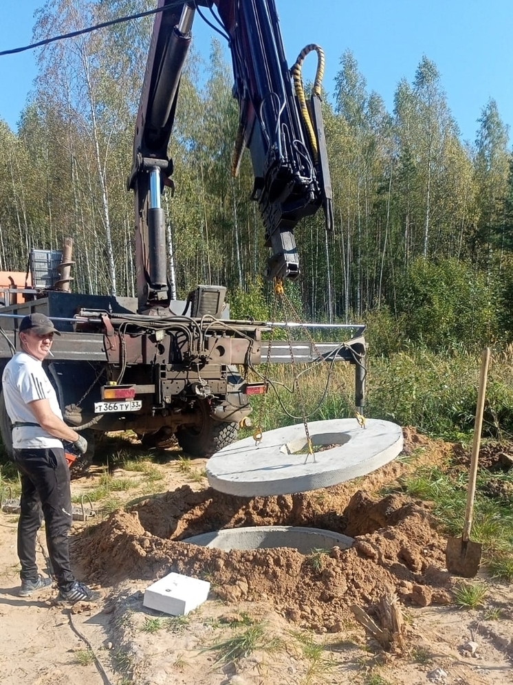 Многодетной семье из Владимирской области оборудовали автономную систему канализации