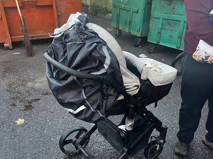 В Петербурге дворник услышал плач и нашёл брошенного младенца