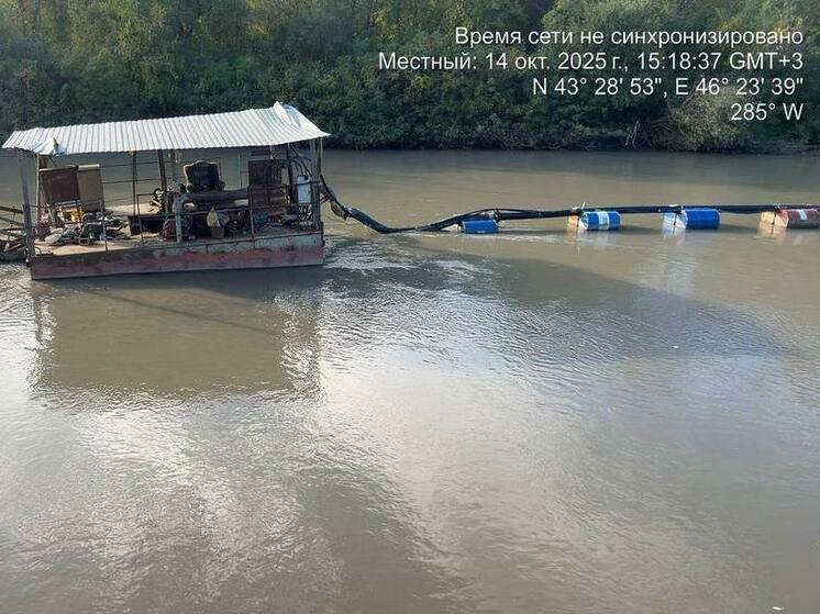 Нарушения природоохранного законодательства выявлены на реке Терек в Дагестане