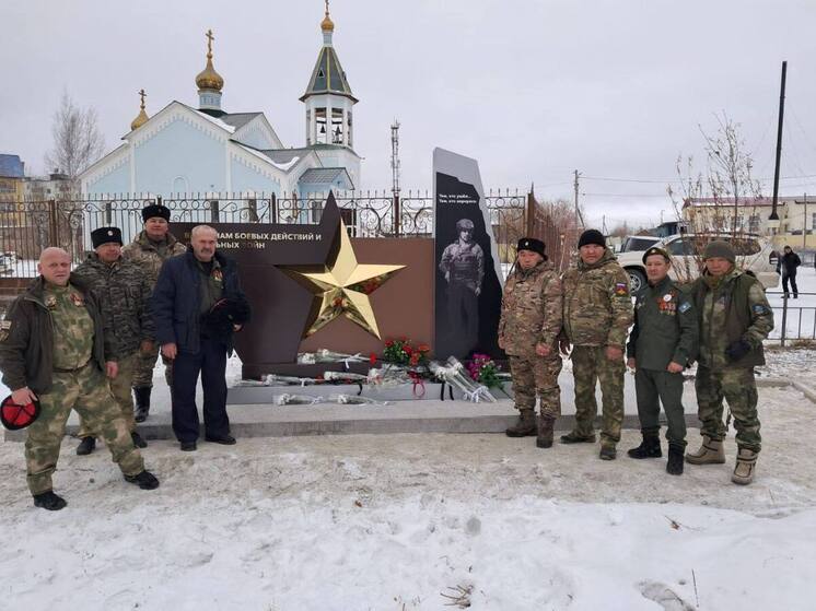 Открытие памятной стелы прошло в Хангаласском улусе Якутии