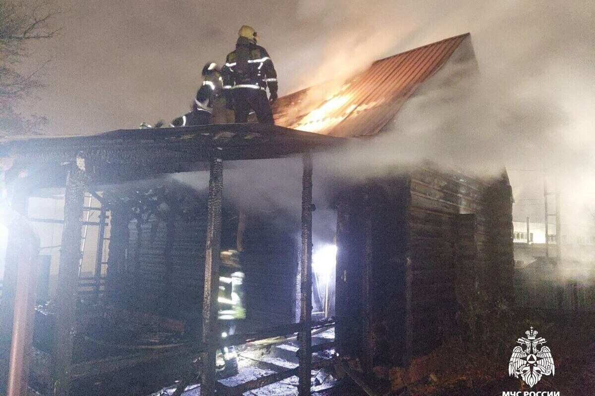 За сутки в Чувашии горела баня, пострадавших нет