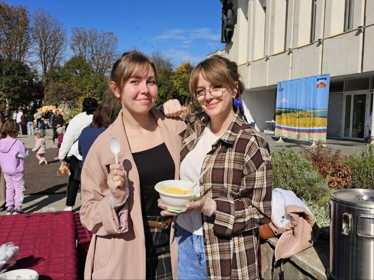 На фестивале в Предгорье приготовили более 300 кг тыквенной каши