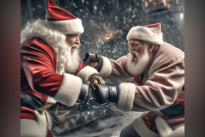 Babbo Natale Coinvolto in Rissa la Notte di Capodanno: Una Multa e Molte Domande