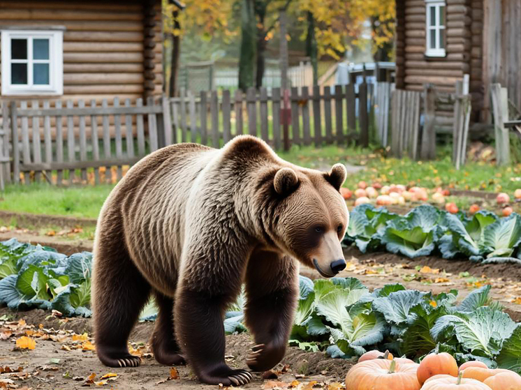 Камчатские медведи пришли в гости к дачникам