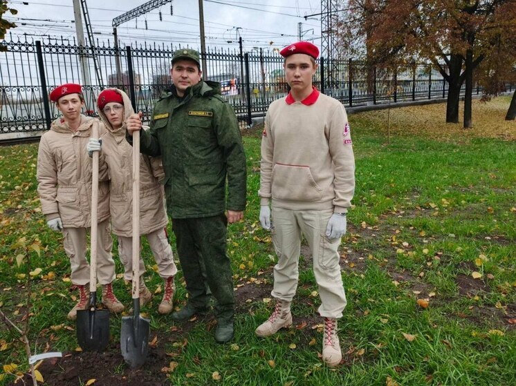 В Рязани сотрудники СК высадили деревья в честь погибших защитников