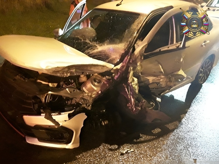 В лобовом ДТП с легковушками под Анапой пострадали два человека