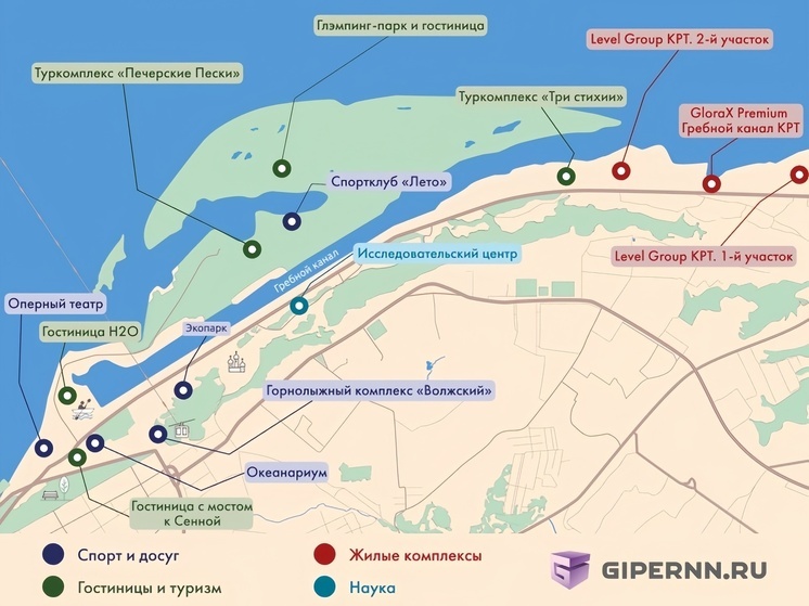 Нижегородцы могут ознакомиться с будущей застройкой Гребного канала