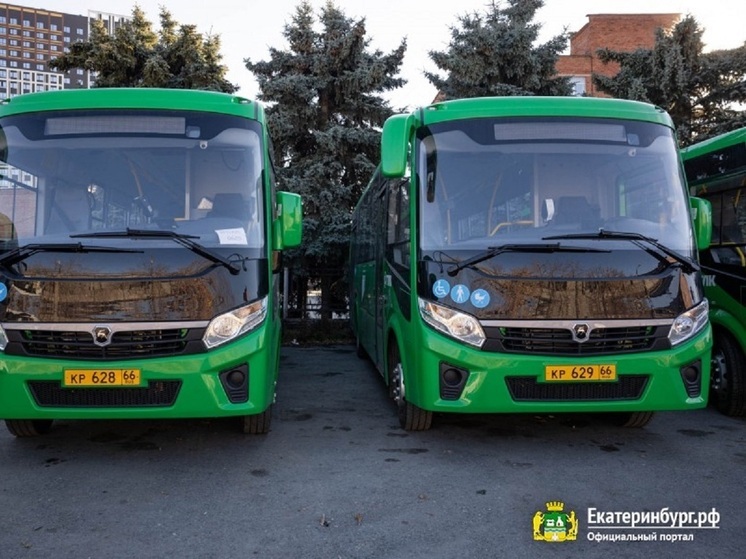 Новые автобусы Екатеринбурга вышли на три маршрута