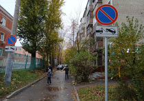 Знаки, запрещающие остановку транспорта, в этом году начали устанавливать на въездах во дворы