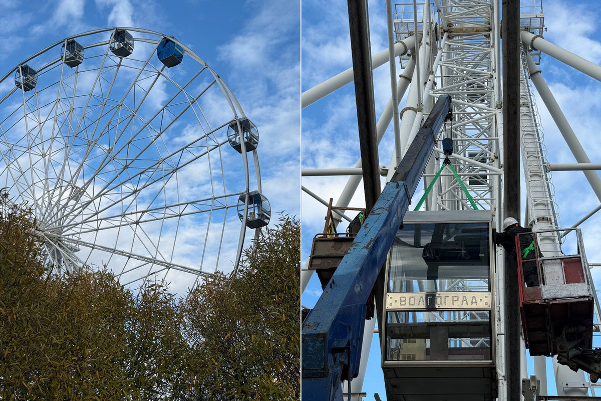 Demontaggio della ruota panoramica a Volgograd: entro il 23 ottobre senza cabine