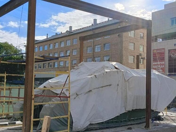 Танк Mark V в Архангельске укроют на зиму под временный купол