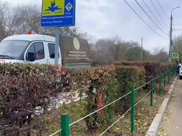 В Улан-Удэ на проспекте Победы установили тросовое ограждение для безопасности пешеходов