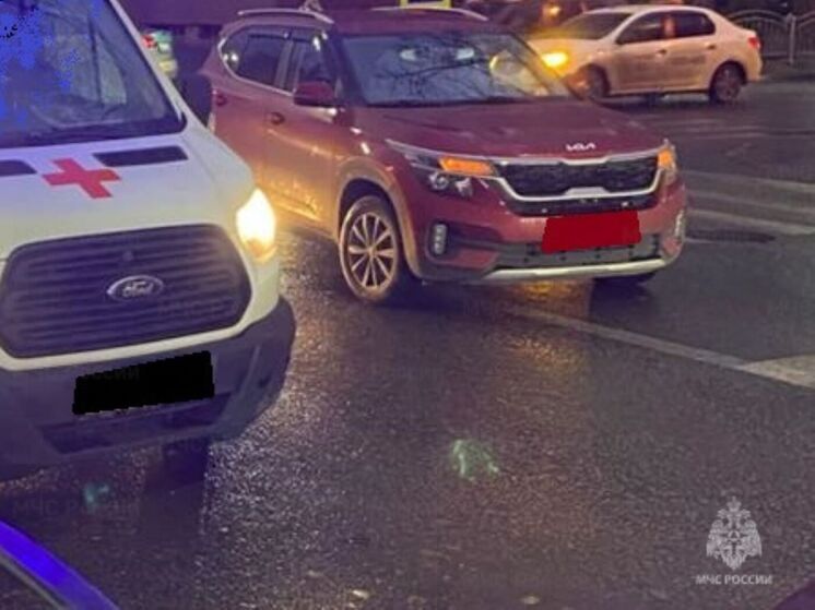 Kia Sportage сбил пешехода в Калуге