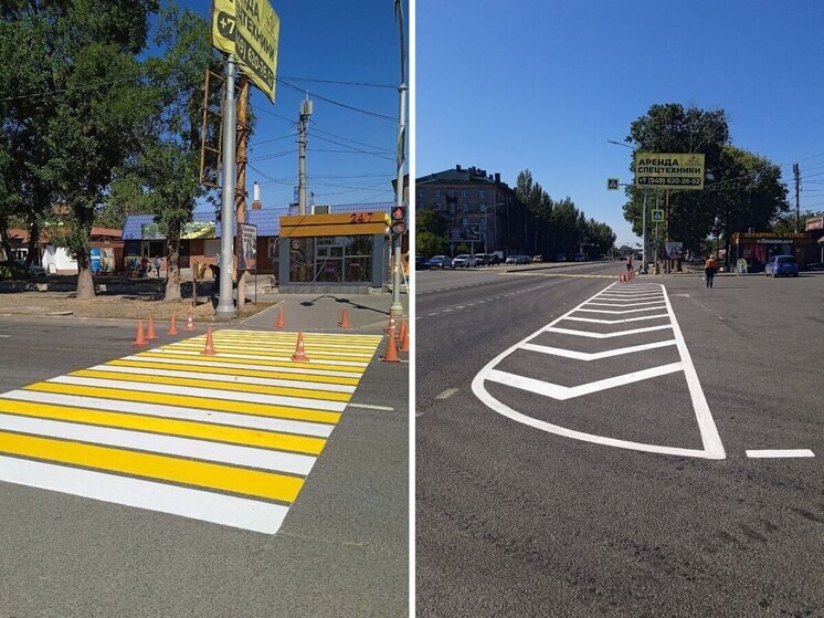 В Мариуполе установили почти 500 новых знаков и нанесли более 10 000 квадратных метров дорожной разметки