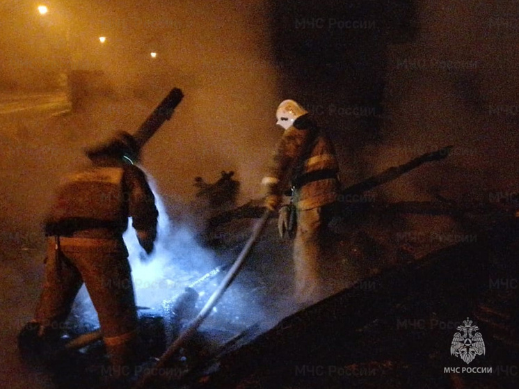 Человек пострадал при пожаре в козельском селе