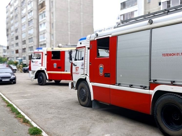 Садовый дом и две машины сгорели в Екатеринбурге