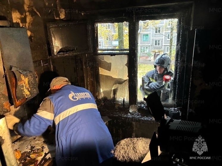 Пожилого мужчину спасли из горящей квартиры в Орле