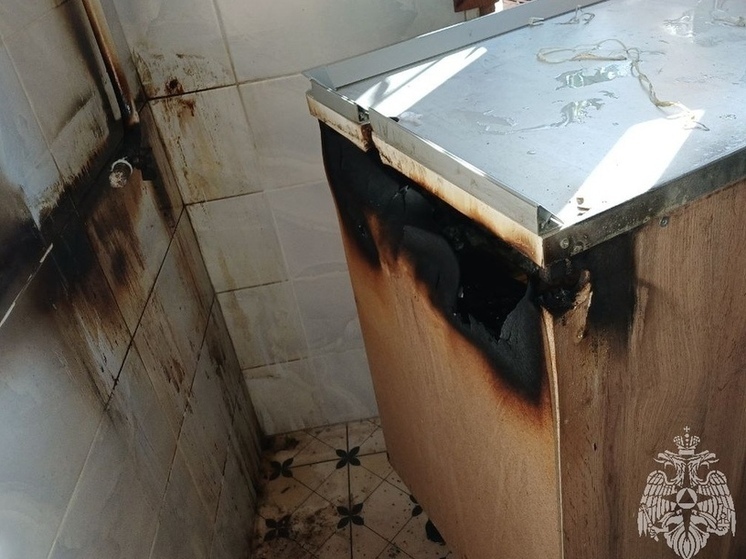 В Курске произошел пожар в доме из-за неисправности газового оборудования