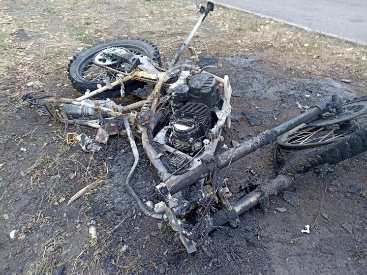 В Торезе задержали мужчину за поджог мотоцикла приятеля