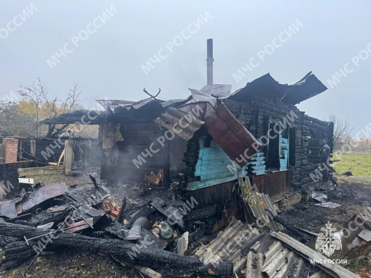 В брянском поселке Жеча сгорел жилой дом: погиб мужчина