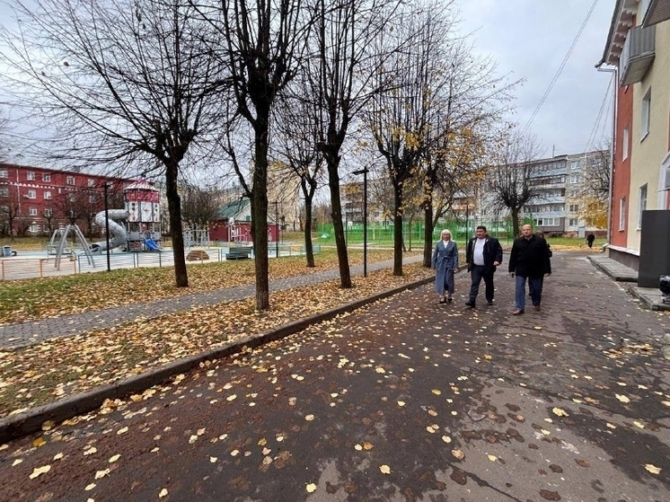 В Серпухове провели рабочий объезд дворов на улице Красный Текстильщик