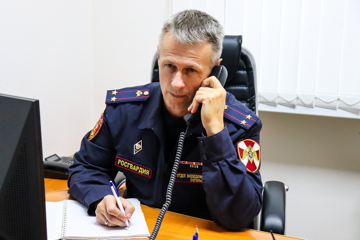 Прямая телефонная линия с врио начальника вневедомственной охраны Росгвардии состоялась в Марий Эл
