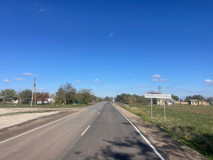 В Крыму завершается ремонт дороги Красногвардейское – Новоекатериновка