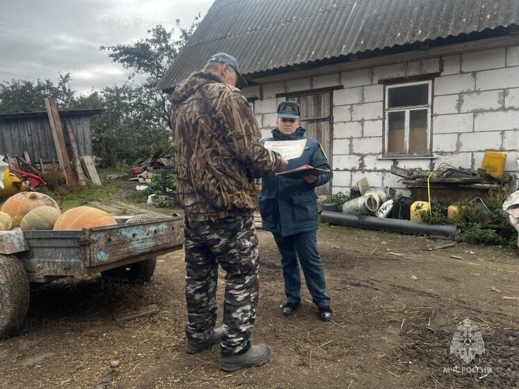 Спасатели напомнили брянцам о необходимости убирать сухую траву