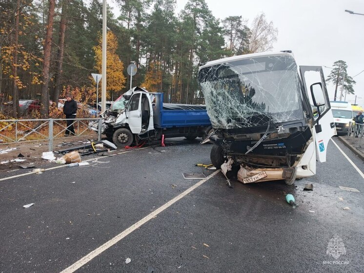 Семь пассажиров автобуса получили травмы в ДТП в Ломоносовском районе