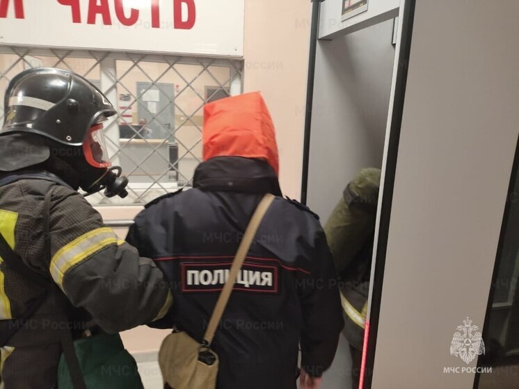 Ефремовские спасатели «тушили пожар» в отделе полиции