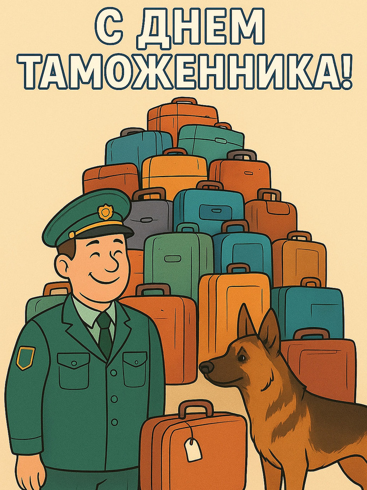 Открытка и поздравления на День таможенника