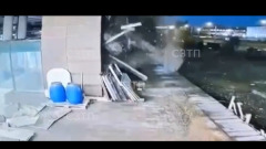 На Ладожском вокзале в Петербурге обрушилась часть крыши