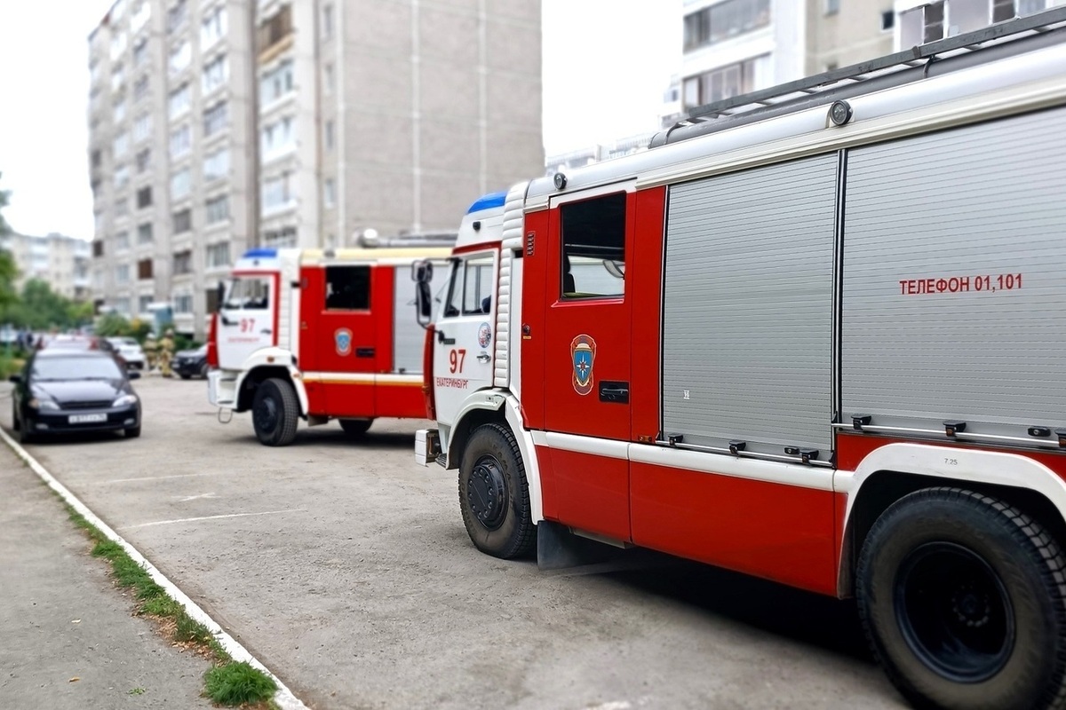 Отходы от распилки леса горели в Туринске