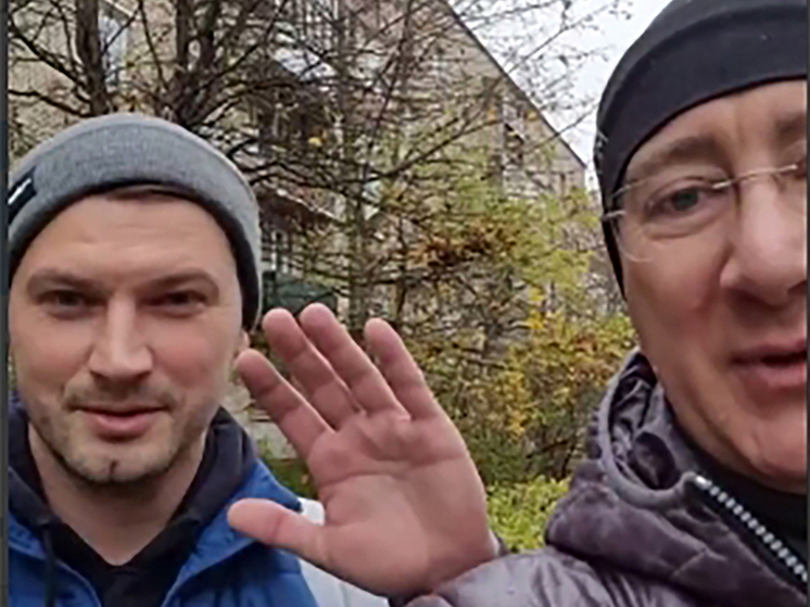 Калужский губернатор прогулялся по Обнинску со Стефаном Переваловым