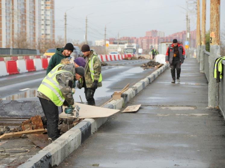 На Павшинском мосту в Туле ремонт деформационных швов выполнен на 29%